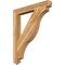 Ekena Millwork Funston Arts & Crafts Rough Sawn Bracket, Western Red Cedar, 4"W x 34"D x 40"H BKT04X34X40FST03RWR - alternate 1
